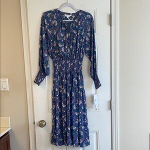 NWT Nicole Miller Lora Floral Midi Dress Sz S
